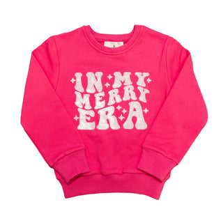 Belle Cher Hot Pink In My Merry Era Sequin Sweatshirt