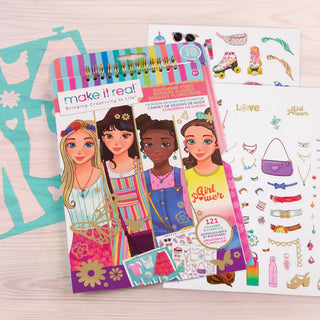 Blooming Vibes Fashion Design Sketchbook
