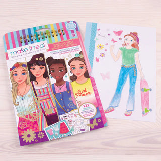 Blooming Vibes Fashion Design Sketchbook