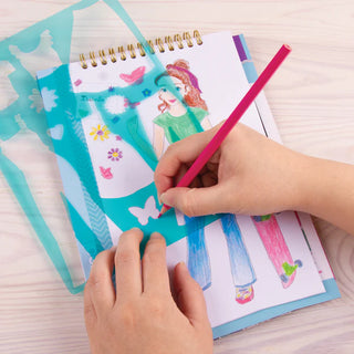 Blooming Vibes Fashion Design Sketchbook