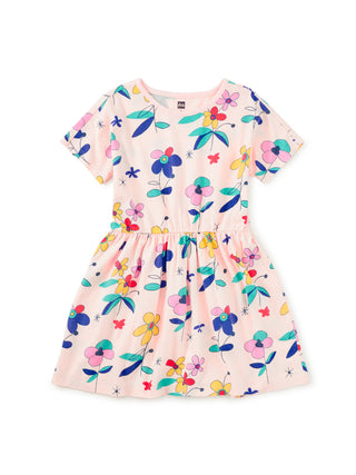 Tea Collection Short Sleeve Twirl Dress - Miro Floral
