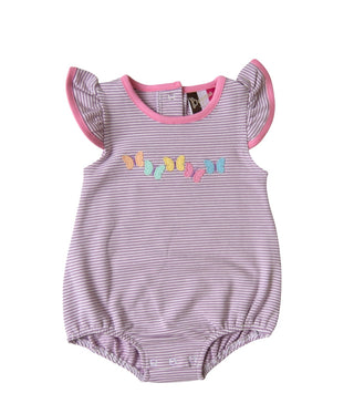 Butterfly Kisses Striped Knit Bubble