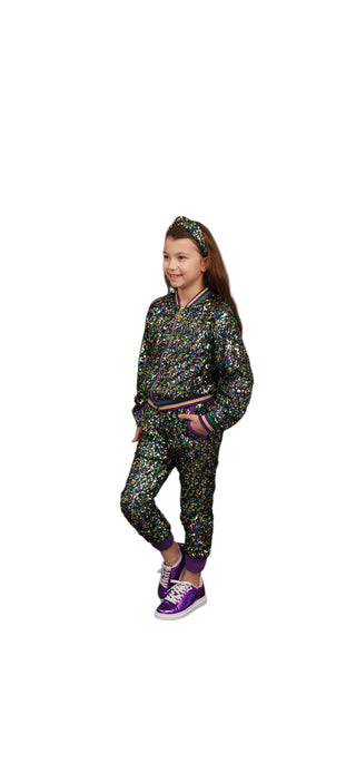 Mardi Gras Confetti Sequins Joggers