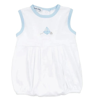 Magnolia Baby Blue Tiny Sailboat Emb Sleeveless Bubble