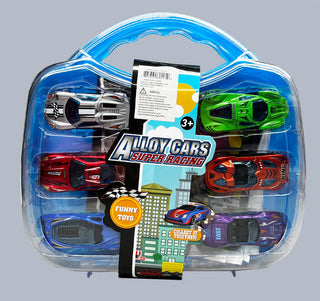 Alloy Car Set in Acrylic Carry Case