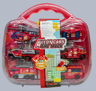 Alloy Car Set in Acrylic Carry Case