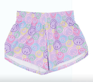 Azarhia Steph Shorts- Lavender Smiley