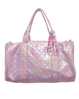 Bari Lynn Lavender Charm Duffle Bag