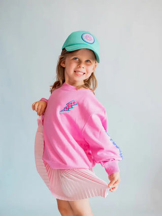 Anything is Possible Lightning Pink Berry Sweatshirt