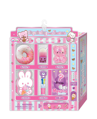 Hot Focus Squishy & Scribble Vending Machine - Critters with Mystery Gift