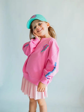 Anything is Possible Lightning Pink Berry Sweatshirt