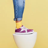 Little Chicken Sneaker -Ziggy Purple Glitter