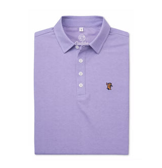 Youth Caddie Golf Wave Polo - Purple
