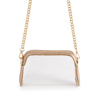 Taylor Clear Gold Crossbody Bag