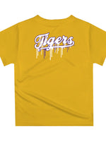 Tigers Baseball Dripping Helmet Yellow Tee Shirt