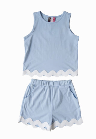 Abigail Short Set - Blue
