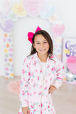 Mila & Rose Gingham Bows Satin Jacket