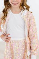 Mila & Rose Sequin Jacket - Spring Rainbow