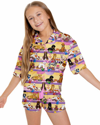 Sunshine Society Best in Show 2Pc Silky Pajama Set
