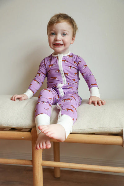 Southern Slumber Purple Geaux Double Zipper Bamboo Sleeper