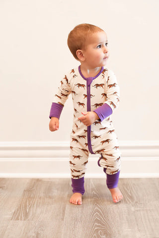 Southern Slumber Tiger Double Zipper Bamboo Sleeper