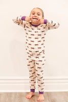 Southern Slumber Purple Tiger 2Pc Bamboo Pajama Set