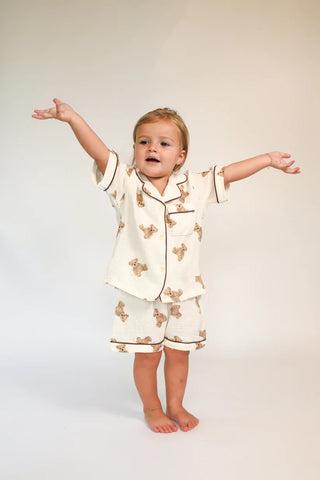 Ntrl 2Pc Teddy Pajama Short Set