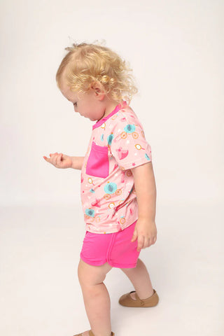 Southern Slumber Pink Princess Short Set