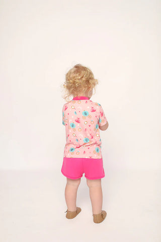 Southern Slumber Pink Princess Short Set