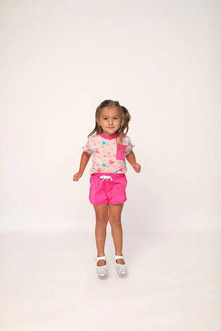 Southern Slumber Pink Princess Short Set