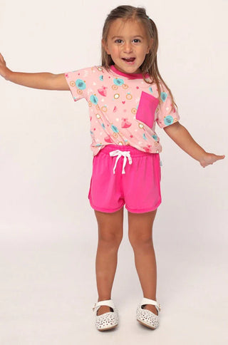 Southern Slumber Pink Princess Short Set