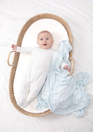 Bei Bei bamboo snap romper in silver Nursery Toile, additional view