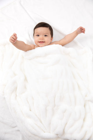 Bei Bei Welcome to the World faux fur blanket, additional view