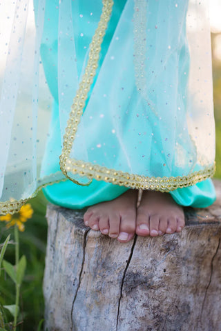 Great Pretenders Teal Princess Jasmine 3Pc Costume Set
