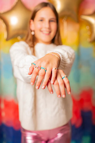 Great Pretenders Boutique Chic 3Pc Crystal Cool Rings