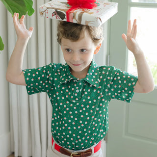 Bailey Boys S/S Santa Performance Polo