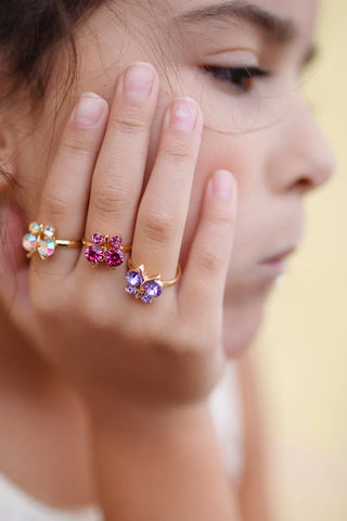 Great Pretenders Boutique Chic 3Pc Butterfly Gem Ring Set
