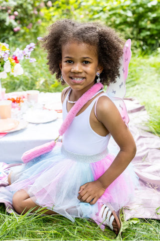4/6 Great Pretenders Think Mint Pink Skirt, Wings, & Wand