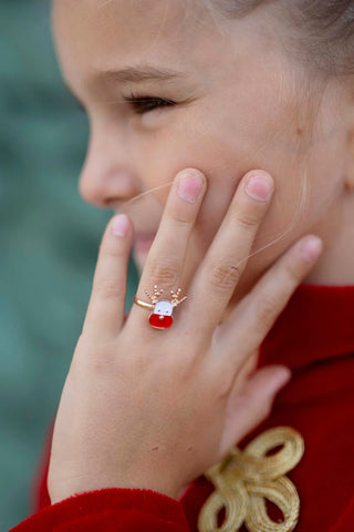 Great Pretenders Christmas Tree Necklace & Ring Set