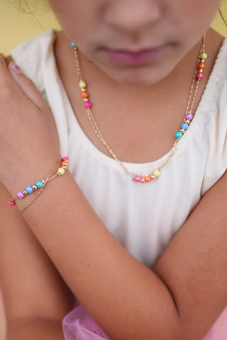 Great Pretenders Boutique Chic Golden Rainbow Necklace