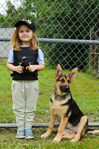 K9 Unit Police Costume Set (Vest/Hat/Plush Puppy)