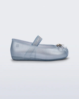 Mini Melissa Sophie Flat Baby with Bow - Pearly Blue