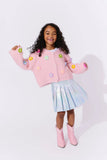 Lola and the Boys 3D Rainbow Daisy Cardigan