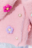 Lola and the Boys 3D Rainbow Daisy Cardigan
