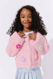 Lola and the Boys 3D Rainbow Daisy Cardigan