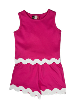 Banana Split Abigail Short Set - Pink