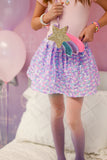 Great Pretenders Purple Party Fun Sequin Tutu Skirt - Size 4/6