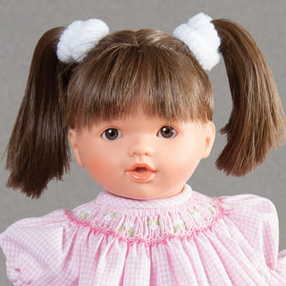 Rosalina 10" Rose Doll with Brunette Pigtails and White Dress - view 2