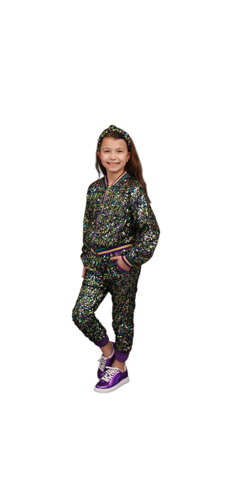 Mardi Gras Confetti Sequins Joggers