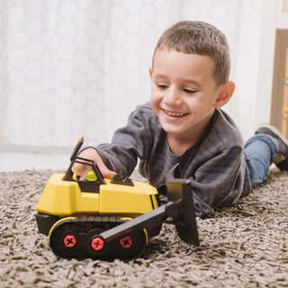 Red Toolbox Stanley Jr. Take Apart XL - Bulldozer